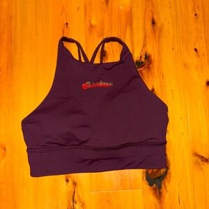 Women's maroon Lululemon High-Neck Sports Bra